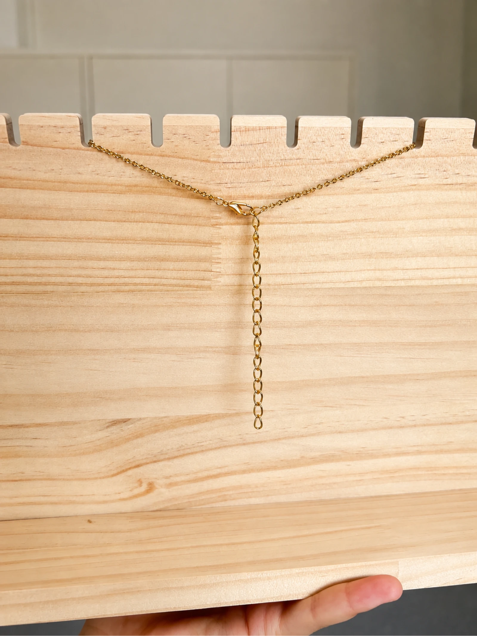 Collier en acier inoxydable avec pendentif perlé – photo 3